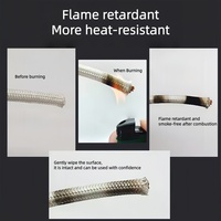 GN500 Hitze beständiges Kabel Feuer beständiger Glimmer Hoch temperatur kabel Glasfaser geflecht zum Heizen