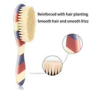 Portable Soins Des Cheveux Peigne Styling <span class=keywords><strong>Balayage</strong></span> Épais Barbe Cheveux Brosse En Plastique Pour Hommes Coiffure - Product Image 5