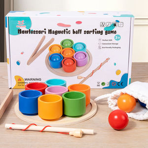 เกมจับคู่สีลูก<span class=keywords><strong>ป</strong></span>ัดไม้รุ้งแบบมอนเตสซอรี่สำหรับเด็กเล็ก ฝึกการ<span class=keywords><strong>ป</strong></span>ระสานมือและตา พัฒนาทักษะการเคลื่อนไหวอย่างละเอียด - Product Image 4