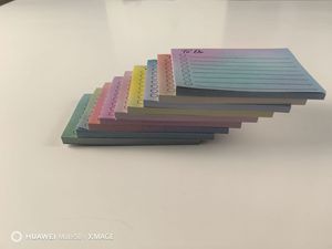 50 hojas de planificador diario de Color degradado, planificadores de presupuesto, Bloc de notas personalizado, Bloc de notas adhesivas, lista de horarios para hacer - Product Image 4