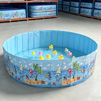 Piscine pliable pour enfants, piscine portable en PVC pour tout-petits, piscine de jeu aquatique extérieure, piscine de jardin