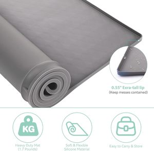 Housse de protection lavable pour lave-linge et sèche-linge, tapis en silicone pour machine à laver ou sèche-linge, tapis de protection supérieur pour lave-linge et sèche-linge - Product Image 5