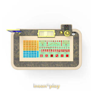 Table de jeu de <span class=keywords><strong>casino</strong></span> professionnelle Sic Bo avec dés électroniques pour le divertissement de jeu, plateau de fabrication personnalisé pour le poker et le <span class=keywords><strong>blackjack</strong></span> - Product Image 5