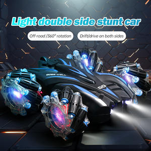 Nouvelle voiture télécommandée 2,4 G, jouet de voiture de cascade à grande vitesse avec lumière, voiture RC à double face qui se retourne, jouet pour enfants - Product Image 2