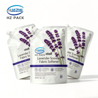 Sachet Doypack Personnalisé de Haute Qualité en PE Recyclable et Résistant à l'Humidité pour Recharges de Lessive et de Savon Liquide