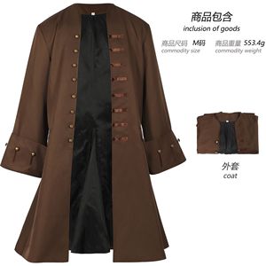 <span class=keywords><strong>Jack</strong></span> Cosplay passero medievale rinascimentale Costume da uomo pirata giacca Cosplay uomo cavaliere medievale cappotto Vintage - Product Image 6