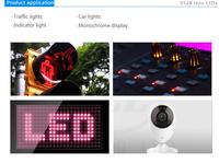 SMD LED 3528 Gehäuse mit Linse 30 Grad Blau Wasserdicht Anti-UV Hohe Helligkeit für LED-Anzeigen Verkehrsschilder