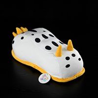 Peluche de conejo marino realista personalizado, cojín de caracol blanco para acuario, diseño OEM ODM global personalizado de fábrica
