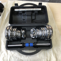 Ensemble d'haltères en fonte de 30 kg pour hommes, équipement de fitness domestique, électroplaqué, pour la musculation, livré avec boîte cadeau