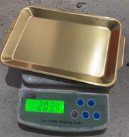 Plateau rectangulaire coréen en acier inoxydable pour barbecue, sushis, collations, gâteaux et rangement