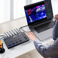 Mélangeur Vidéo en Direct 4 Canaux pour Diffusion Ezcap328 QUADA, Commutateur Multicaméra HDMI, Pupitre de Diffusion en Direct --Promotion
