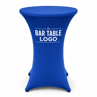 Nappe personnalisée en polyester sans plis avec sublimation par transfert thermique, chemin de table et ensemble nappe avec logo pour événements marketing