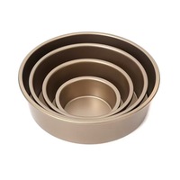 Circulaire cakevorm met ronde bodem, gemaakt van koolstofstaal, antiaanbak bakgereedschap voor cakes.