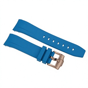 สีฟ้าอ่อน ยางวัลคาไนซ์เกรดสูงสุด 1.8 มม. 2.5 มม. รู 22 มม. ฝาครอบหัว SKX007 สายนาฬิกา - Product Image 4