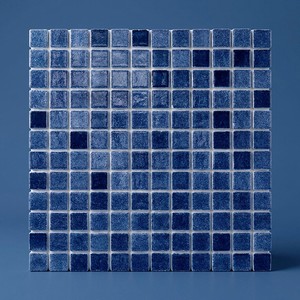 Mosaico Bruma Blu Cobalto 30,5x30,5 Cm 5 Mm Lucido con Bordi Irregolari - Product Image 1