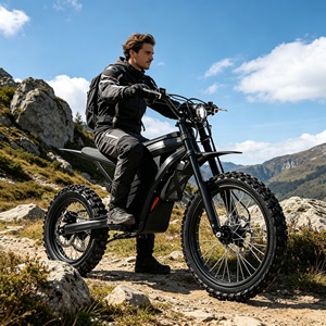 Vélo de route 60 km/h, moteur central, VTT 5000 W, batterie lithium 60 V 22,5 Ah, moto tout-terrain adulte, moteur haute performance - Product Image 1