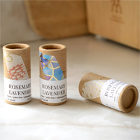 Tube de baume à lèvres biodégradable, tube de déodorant en papier à poussoir, conteneur