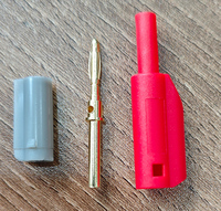 Fiche banane de sécurité PA 2MM de haute qualité | Type de soudure entièrement en cuivre | pour haut-parleur/audio/équipement de test