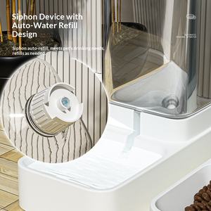 Set Pemberian Makan dan Minum Otomatis Hewan Peliharaan Berkualitas Tinggi dengan Wadah Penyimpanan Makanan untuk Kucing dan Anjing Sedang, Hidrasi Harian di Rumah - Product Image 4