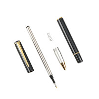 Stylos publicitaires haut de gamme BECOL, multicolores, 0,5 mm, stylo gel métallique de luxe avec logo personnalisé pour cadeaux