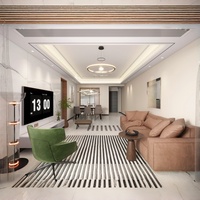 Conceptions architecturales de villas modernes avec décoration intérieure pour appartements, dessins 3D+CAD, solution de projet tout-en-un