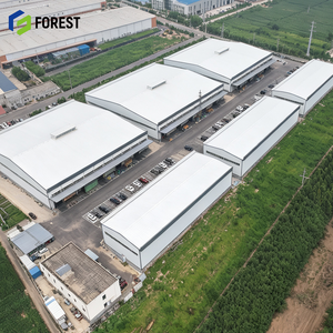 Structure de hangar industriel modulaire préfabriquée en acier à grande hauteur de clairance pour entrepôt et plateforme de manutention de marchandises - Product Image 1