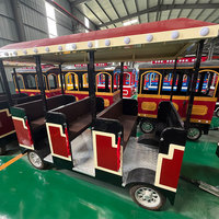 Train électrique sans rails populaire 2024 à piles pour enfants, idéal pour les aires de jeux, centres commerciaux et parcs d'attractions