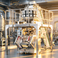 Machine d'emballage verticale automatique pour chips de pommes de terre soufflées avec pesage intégré
