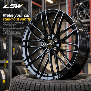 ล้อฟอร์จสั่งทำพิเศษ LSW ขนาด 19 นิ้ว สีดำเงา วัสดุอัลลอย 6061-T6 โมโนบล็อก สำหรับรถยนต์นั่งส่วนบุคคล ขนาด 18 20 21 นิ้ว อะไหล่สำหรับ BMW - Product Image 1