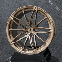Jantes forgées concaves personnalisées de luxe en bronze de 17, 18, 19, 20, 21, 22, 23, 24 pouces pour Ford Mustang 19x10.5 5x130 et BMW 5x120