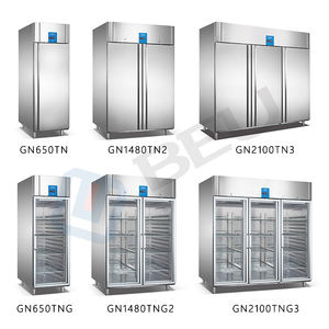 ثلاجة تجارية بثلاثة أبواب من الفولاذ المقاوم للصدأ على الطراز الآسيوي، خزانة تجميد بدون صقيع مع إزالة الصقيع التلقائي ووضع توفير الطاقة - Product Image 6