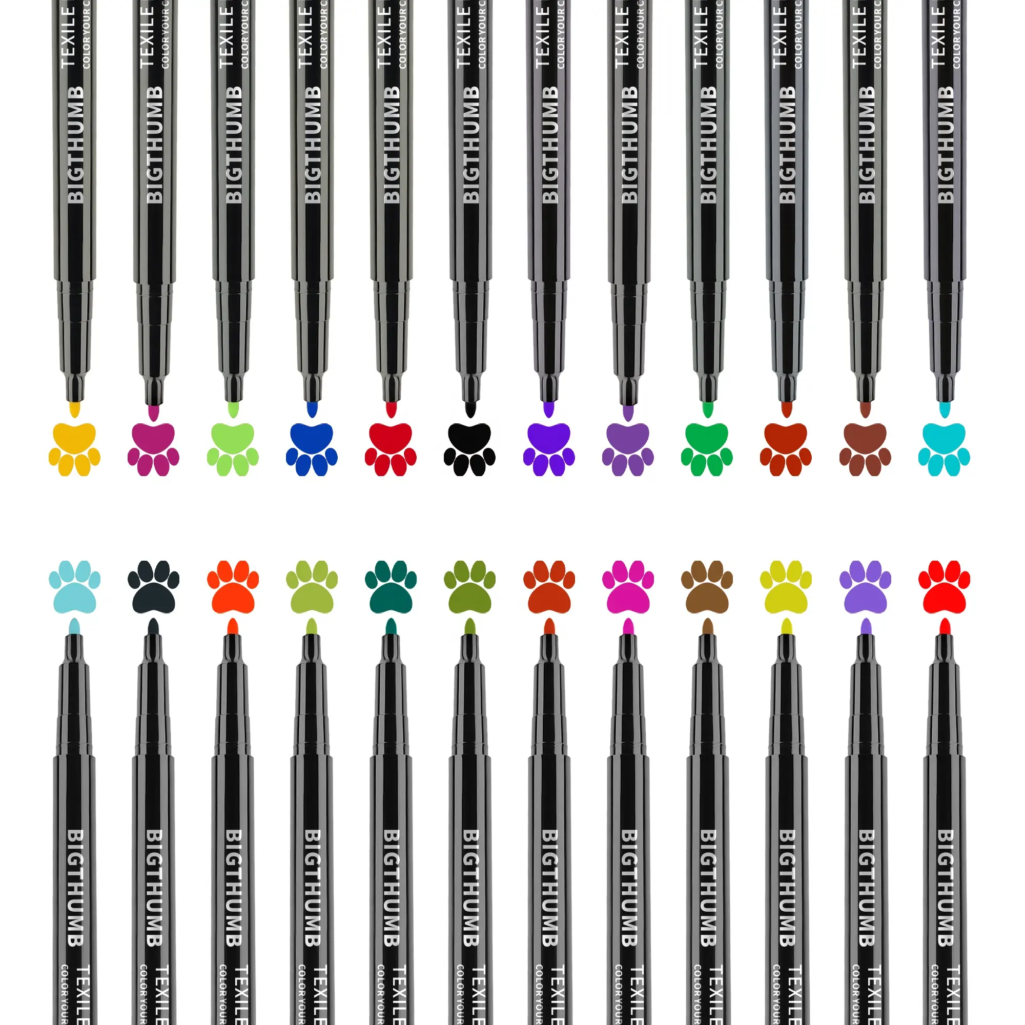 Fabric Markers Permanent Markers Permanent Fabric Pens Perfect for Writing on Clothes, Clothing, Jeans, Pants, and Shirts