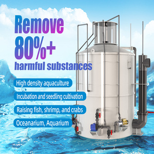 Système intégré de filtre à tambour de biofloculation d'usine d'écumeur de protéines d'aquaculture de RAS pour l'équipement d'<span class=keywords><strong>aquarium</strong></span> de pisciculture - Product Image 1