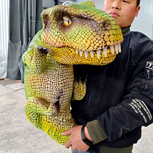 Marionetta a <span class=keywords><strong>Mano</strong></span> Realistica Animatronica di Cucciolo di T-Rex Controllata a <span class=keywords><strong>Mano</strong></span> per Regali di Compleanno e Feste - Product Image 1