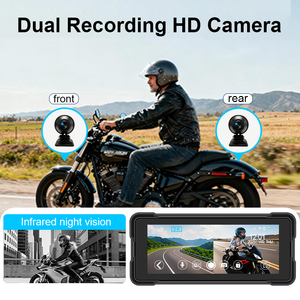 <span class=keywords><strong>Cam</strong></span>éra de tableau de bord pour <span class=keywords><strong>moto</strong></span> sans fil 6,86 pouces avec Carplay et Android Auto, étanche IP67, enregistreur de conduite pour <span class=keywords><strong>moto</strong></span> avec capteur de pression des pneus - Product Image 6