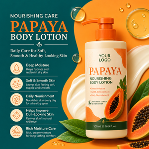 Crema Hidratante Corporal de Marca Privada, Nutritiva y Luminosa, para Piel Áspera y Irregular, con Manteca de Karité, Niacinamida y Papaya - Product Image 5