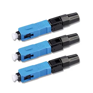 Fiber Optic Fast Connector SC APC UPC Quick Connector For FTTH Drop Cable field termination