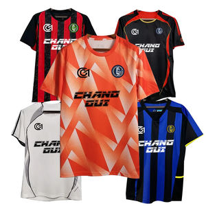 Лидер продаж, удобная и дышащая тайская версия, Футбольная майка, 100% полиэстер, ретро быстросохнущая Футбольная Одежда - Product Image 1