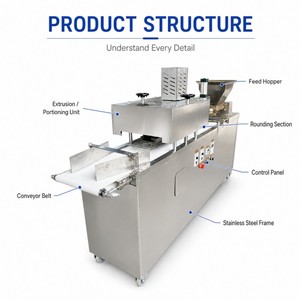Oferta: Máquina Eléctrica Volumétrica Automática Grande para Cortar y Dividir Masa, Redondeadora de Masa para <span class=keywords><strong>Pizza</strong></span>, Pan, Galletas, Donuts, Hamburguesas y Bollos - Product Image 4