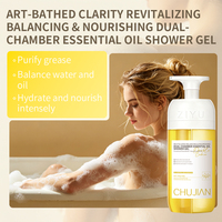 Gel Douche Huile Essentielle Rajeunissante, Équilibrante et Hydratante de Haute Qualité, Vente Chaude en Gros Direct Usine OEM