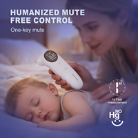 Nouveau Thermomètre Numérique Infrarouge Électrique Sans Contact pour la Fièvre Corporelle (Oreille et Front) 2026 pour Enfants et Adultes
