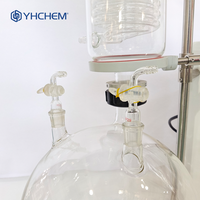 Évaporateur rotatif à moteur électrique pour laboratoire chimique avec refroidisseur et pompe, en verre borosilicate de haute qualité