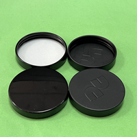 Personnaliser le couvercle en métal avec logo en relief, couvercle à vis intérieur avec doublures thermoscellables pour l'emballage de flacons de pilules