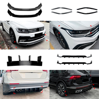Kit carrosserie AMP-Z pour Volkswagen VW Tiguan MK2 : Lame de pare-chocs avant et arrière, séparateur, jupes latérales, aileron arrière, diffuseur