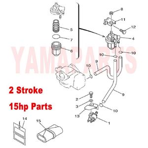 61H-2819R-31 etiqueta de advertencia para YAMAHA HIDEA PARSUN 2 tiempos 15HP del motor fuera de borda espaÃ a - Product Image 1