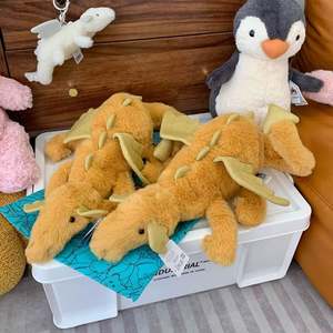 Peluche en coton biologique Jelly Cat, Dragon du Ciel et Dragon des Neiges, animaux en peluche doux et lestés avec rembourrage en PP - Product Image 3