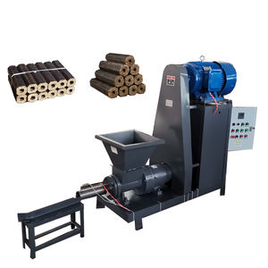Briquetas de cáscara de nuez de carbón automático, máquina para hacer palitos de carbón para barbacoa, astillas de madera de alta temperatura, extrusora de briquetas de varilla de aserrín - Product Image 1