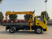 Grúa Montada en Camión Foton 4x2 de Brazo Recto con Sistema Hidráulico Completo, Caja de Cambios y Motor, Capacidad de 4 Toneladas, Altura Máxima de 20 m