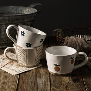 Vintage Creative Ceramic Mug Minimalist Style Coffee Cup for Office and Household Use - Product Image 4