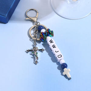 Llavero Boho Personalizado Hecho a Mano con Letras y Cuentas, Colgante para Bolso con <span class=keywords><strong>Nombre</strong></span> Personalizado, Accesorio con Borlas Coloridas, Regalo - Product Image 4